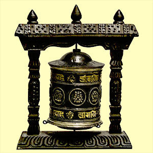 Tibetische Stand-Gebetsmühle (2)